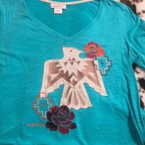 🌵Ariat Turquoise blouse LS🌵